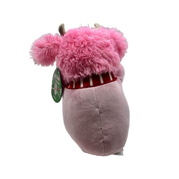 Squishmallows HugMees Brina the Pink Bigfoot 10" Christmas Scarf Plush Doll Toy - Picture 5 of 10